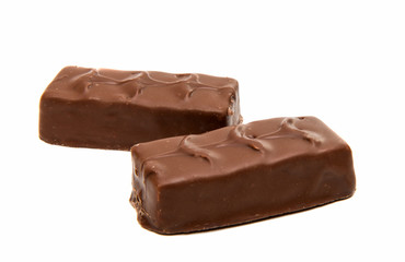 Chocolate bar with nuts
