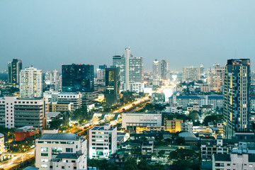 Fototapeta na wymiar Bangkok at dawn
