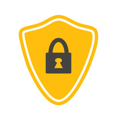 Shield with lock icon.
