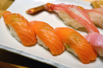 Japanese Cuisine - Sushi Set: Salmon