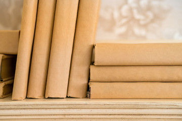 Old books on shelf