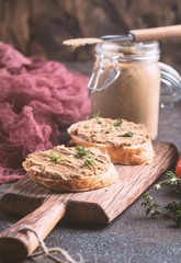 Fresh chicken liver pate