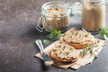 Fresh chicken liver pate