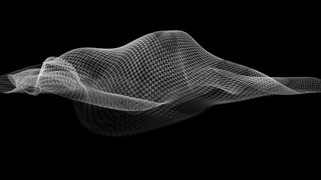 Abstract wave structure scientific background