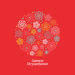 Chrysanthemum Feast Card. - 145555231