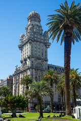Building Palacio Salvo in Montevideo, Uruguay