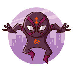 Superhero Spider Sticker