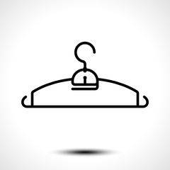 Clothes hanger icon. Vector illustration