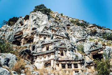 Naklejka premium Ancient town In Myra Demre Turkey.