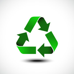Recycle icon. Vector illustration