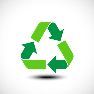 Recycle icon. Vector illustration
