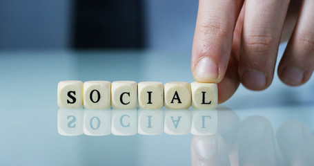 Slow motion macro of the word 