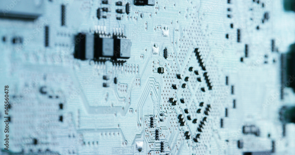 Poster love for a chip, futuristic and modern advanced technology system. the circuit is used in the comput