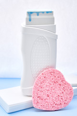 Depilatory wax cassette warmer with depilation wax paper, sponge. Flowing down waxing material