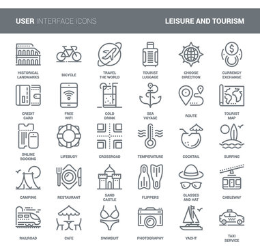 Leisure and Tourism Icons