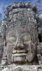 Prasat Bayon Temple in Angkor Thom, Cambodia