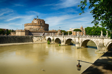 Castle of Saint Angel in Rome, Italy