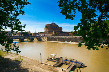 Castle of Saint Angel in Rome, Italy