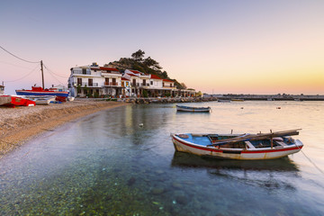 Kokkari village on Samos island, Greece. 