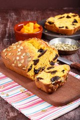 Pumpkin prune  bread