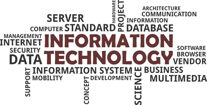 word cloud - information technology