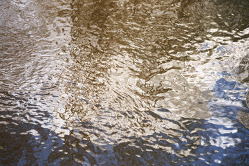 abstract background. The smooth water in the creek