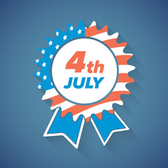 USA Independence Day award icon or banner