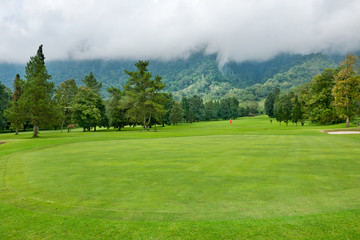 Fototapeta na wymiar Golf course at Bali
