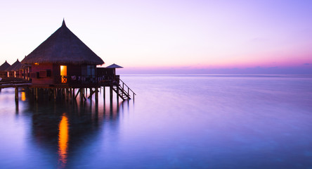 Water bungalow. Water bungalows on the islands of the Maldives. A place to relax and honeymoon.