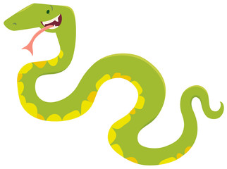 Fototapeta premium cartoon snake animal character