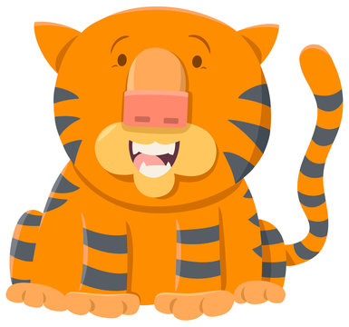 tiger cartoon animal character