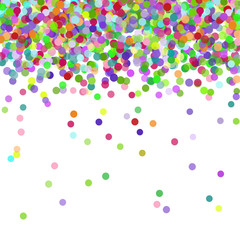 Colorful flying falling the elements of decoration of the celebration. Abstract background with falling confetti