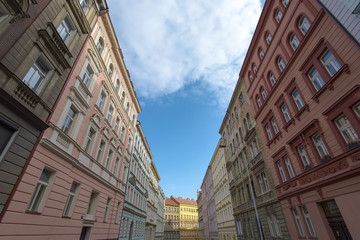 Traditional city architecture in Prague
