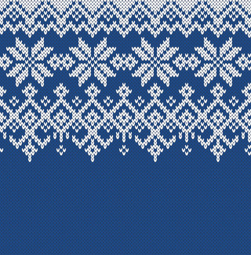 Norway Festive Sweater Fair Isle Design. Seamless Knitting Pattern