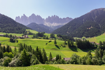 Obraz premium Santa Maddalena w Dolomitach