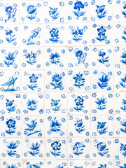 Traditional blue azulejos in Obidos, Portugal © MagdalenaPaluchowska