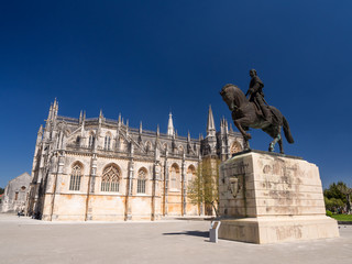 Naklejka premium Monastery of Batalha (Portuguese: Mosteiro da Batalha), a Dominican convent in Batalha, Portugal