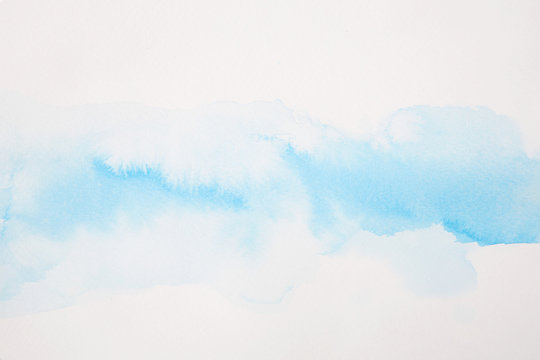 blue water colour painted background