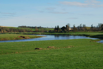 Carham church & river Tweed