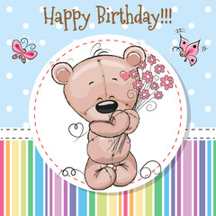 Greeting card Cute Teddy Bear