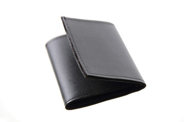 Woman black red purse isolated in white background