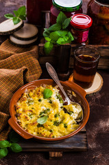 Casserole with pasta