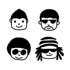 doodle people icon