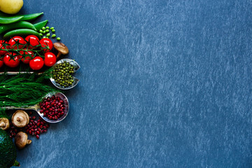 Organic food background