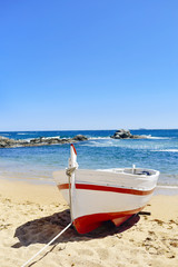 old fishing boat in Calella de Palafrugell, Spain © nito
