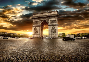 Fototapeta na wymiar Parisian Arc de Triomphe