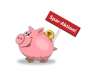 Sparschwein / Vektor / Geld / Münze / Spar-Aktion