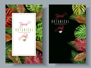 Tropical vertical banners © purplebird