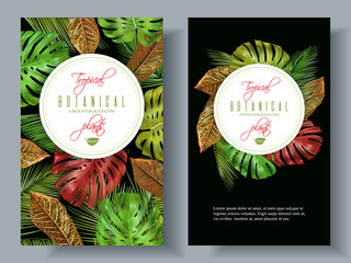 Tropical vertical banners © purplebird