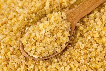 bulgur cereal isolated on white
